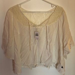 White Abercrombie and Fitch top